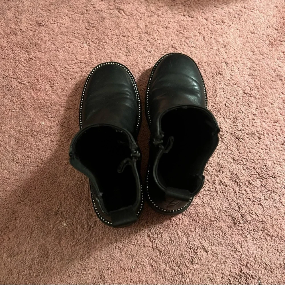 Zara black studded